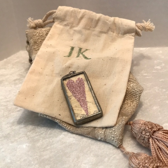 Jewel Kade Jewelry - Jewel Kade pink glitter heart charm